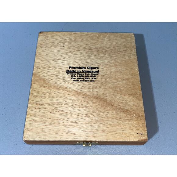 Wooden Cigar Box Premium Cigars Of Venezuela Orinoco Vintage - Picture 7 of 13